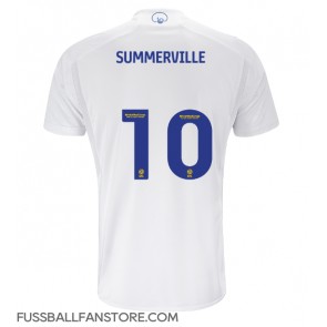 Leeds United Crysencio Summerville #10 Replik Heimtrikot 2023-24 Kurzarm